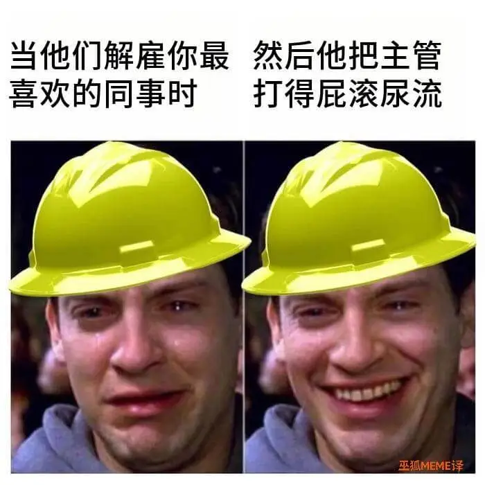 当他们解雇你最喜欢的同事时然后他把主管打得屁滚尿流巫狐MEM