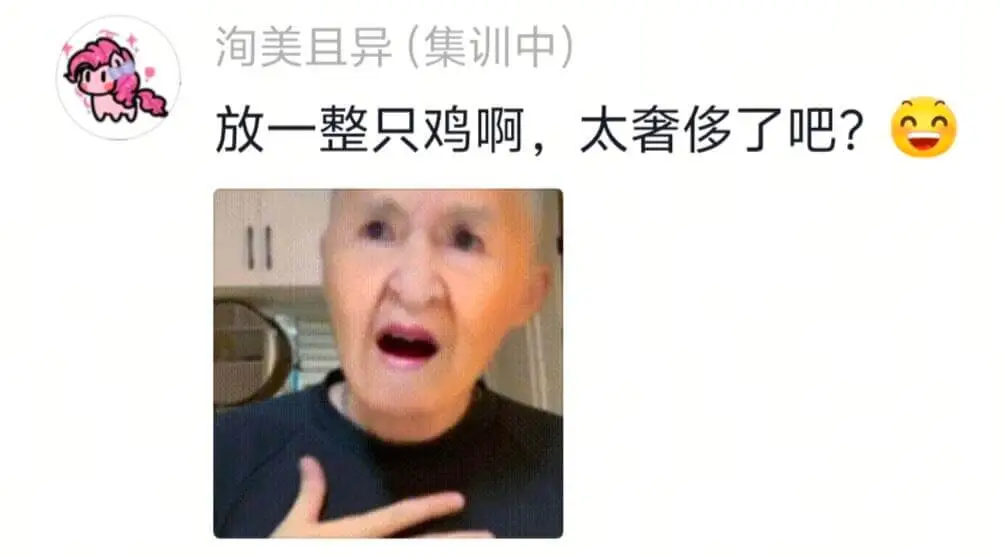 淘美且异(集训中)放一整只鸡啊,太奢侈了吧?