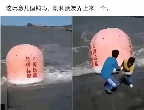 这玩意儿值钱吗，刚和朋友弄上来一个。立即远离导弹标肥立即运离