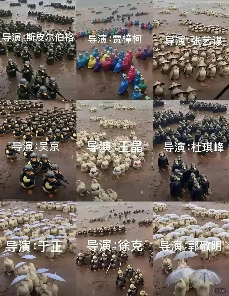 导演：斯皮尔伯格导演：贾樟柯导演：张艺谋导演：王晶导演：吴京