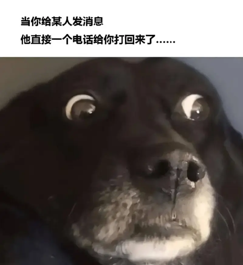 当你给某人发消息，他直接一个电话给你打回来了。