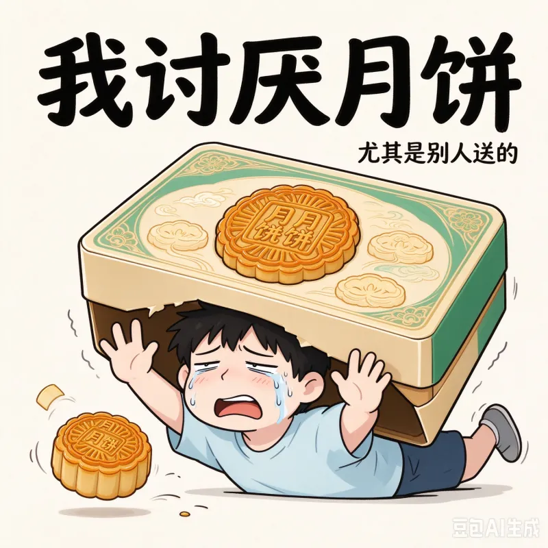 🎑中秋礼盒循环：本人不吃→买来送人收到的人→也不爱吃留着占