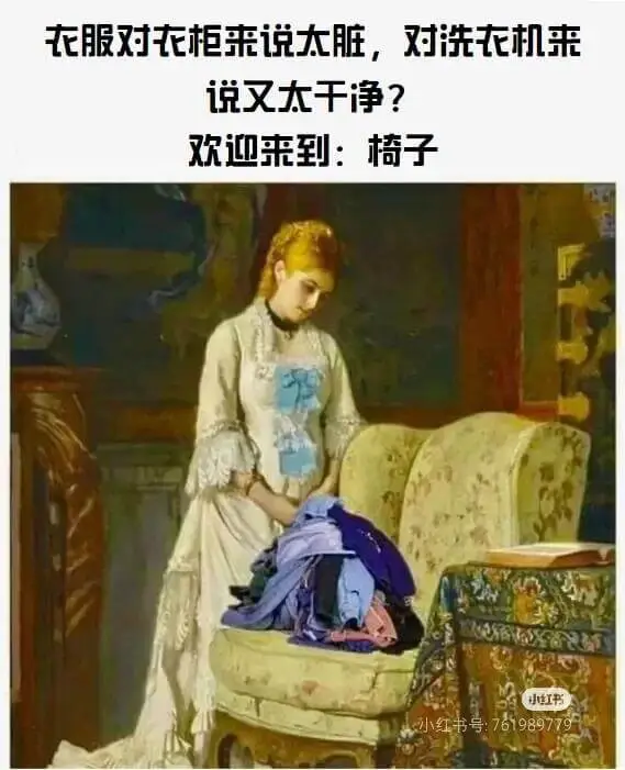 衣服对衣柜来说太脏，对洗衣机来说又太干净？欢迎来到：椅子小红