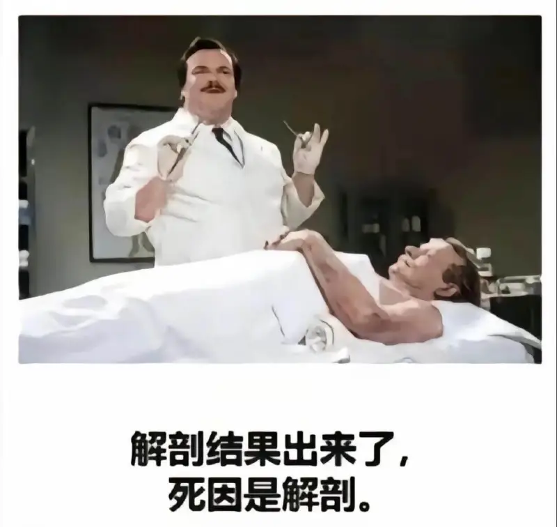 解剖结果出来了，死因是解剖。