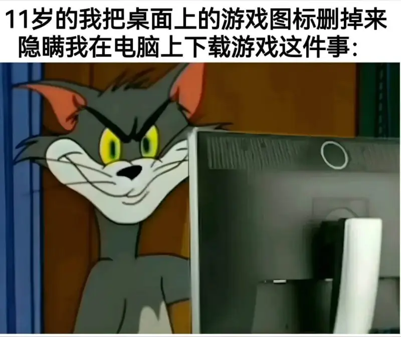 11岁的我把桌面上的游戏图标删掉来隐瞒我在电脑上下载游戏这件