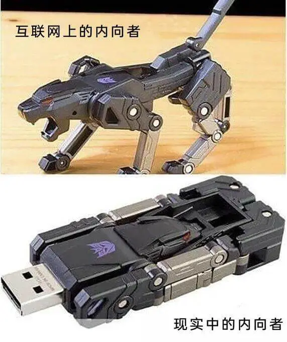 互联网上的内向者现实中的内向者
