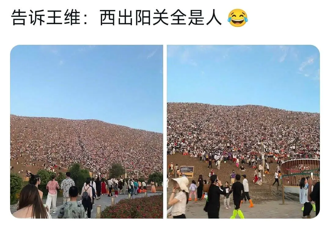 告诉主维：西出阳关全是人