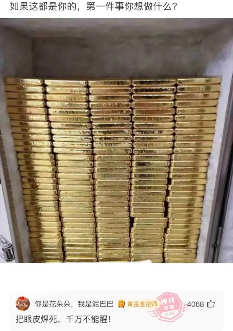 如果这都是你的，第一件事你想做什么？神评你是花朵朵，我是泥巴