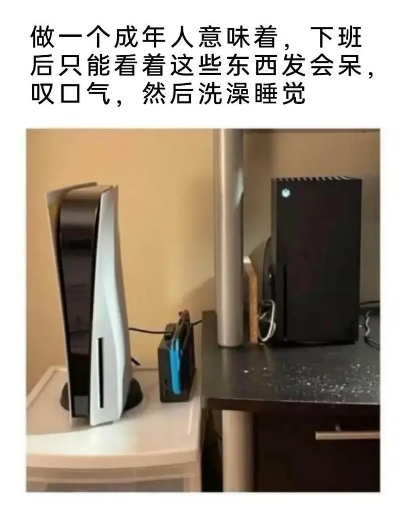 做一个成年人意味着。下班后只能看着这些东西发会呆，叹口气，然