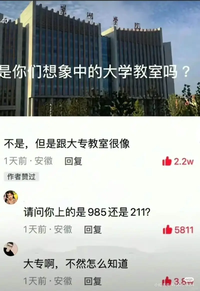是你门想象中的大学教室吗？不是，但是跟大专教室很像1天前·安