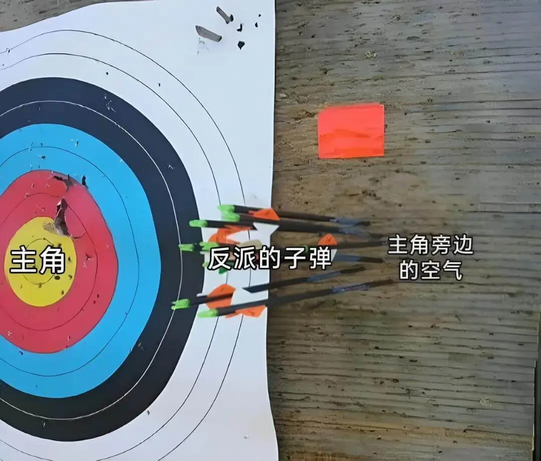 主角旁边主角反派的子弹的空气
