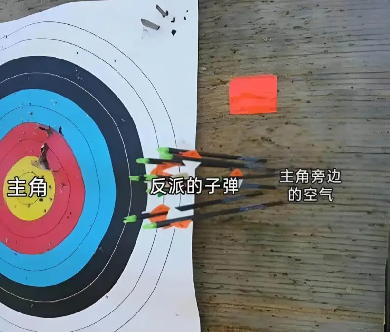 主角旁边主角反派的子弹的空气
