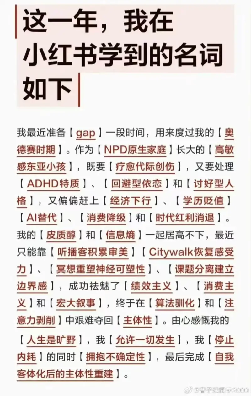 哪个缺德的做的梗图，还挺有道理…小红书和播客在这一层上属于打