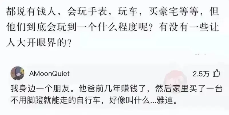 都说有钱人,会玩手表,玩车,买豪宅等等,但他们到底会玩到一个