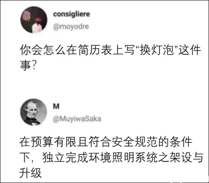 consigliere@moyodre你会怎么在简历表上写“