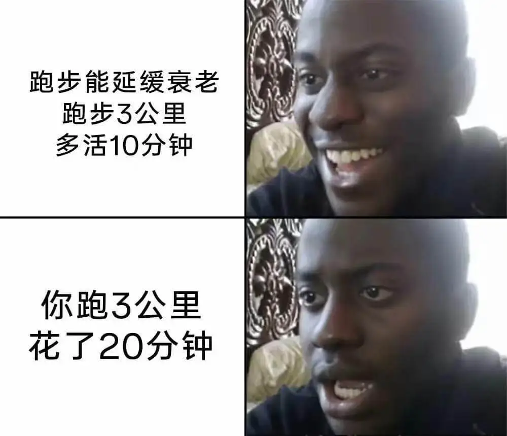 跑步能延缓衰老跑步3公里，多活10分钟。你跑3公里，花了20