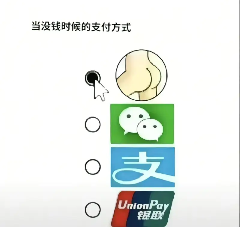 哈哈哈多种支付看看喜欢哪个？