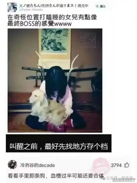 火/能龙毛人神主人力通人！勇光中在奇怪位置打瞌睡的女兒有黏像
