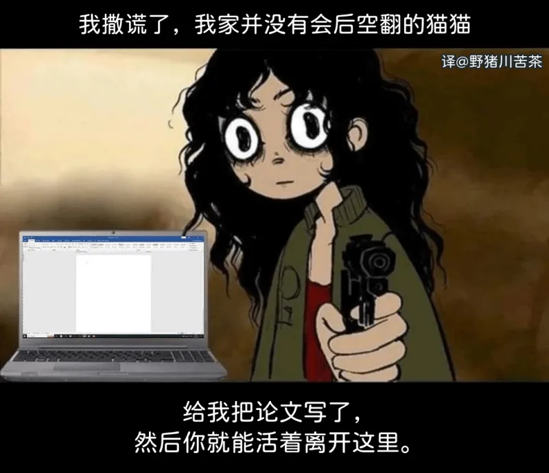 我撒谎了，我家并没有会后空翻的猫猫译@野猪川苦茶给我把论文写